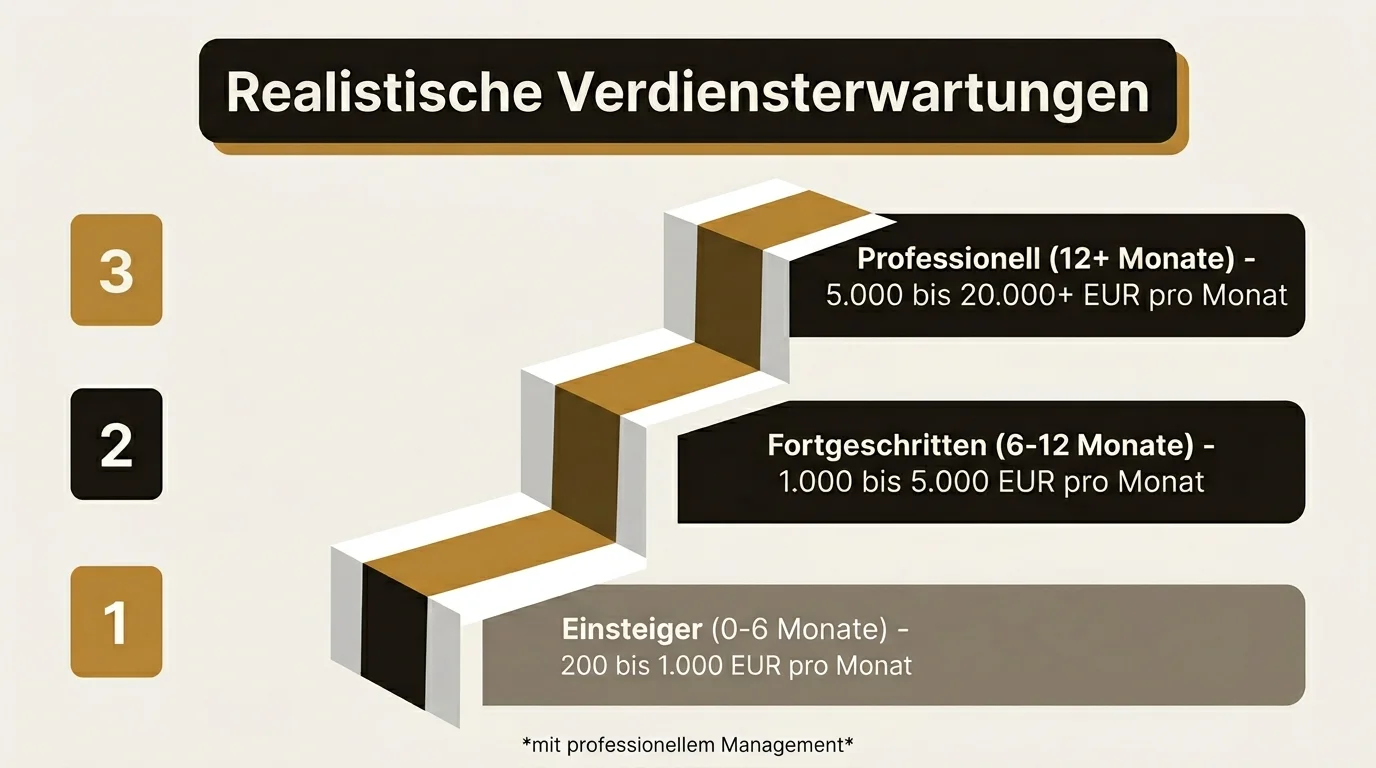 Realistische Verdiensterwartungen auf OnlyFans